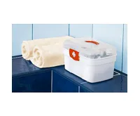 HomeLife Domácí lékárnička bez obsahu bílá (4)