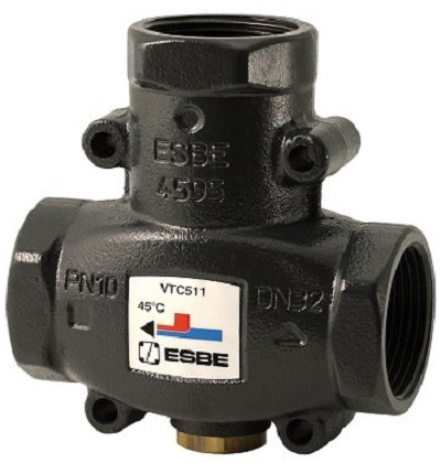 ESBE VTC 511 / 65°C - 1" trojcestný termostatický směšovací ventil