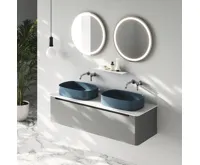 SAPHO KERALA deska Rockstone 142x1,2x48,5cm, bílá mat (2)