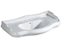 KERASAN RETRO keramické umyvadlo 100x54,5cm, 3 otvory, bílá