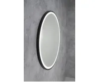 SAPHO KADRIS kulaté zrcadlo s LED osvětlením ø 80cm, černá mat (3)