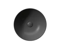 GSI NUBES keramické umyvadlo na desku průměr 40cm, černá mat (3)