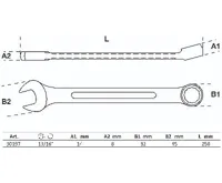 BGS Klíč očkoplochý 13/16", DIN 3113 (1)
