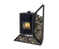 HS Flamingo Krbová kamna FLAMINGO DELUXE ® KAMPA pravá, černá HS Flamingo Krbová kamna FLAMINGO DELUXE ® KAMPA pravá, černá