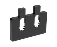 AQUALINE Q-START krycí rozeta pro středové připojení, černá mat (1)