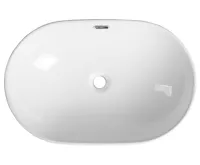 SAPHO LIMA keramické umyvadlo, zápustné 59,5x39,5cm, bílá (3)
