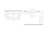 SAPHO CITY keramické umyvadlo hranaté 80x45cm, bílá (5)