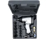 BGS Utahovák pneumatický, úderový 1/2", max 320Nm, sada 16 dílů (4)