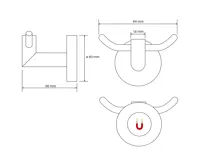 SAPHO Magnetický dvojháček na otopné těleso (4)