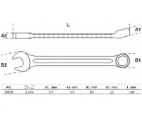 BGS Klíč očkoplochý, 6 mm (1)
