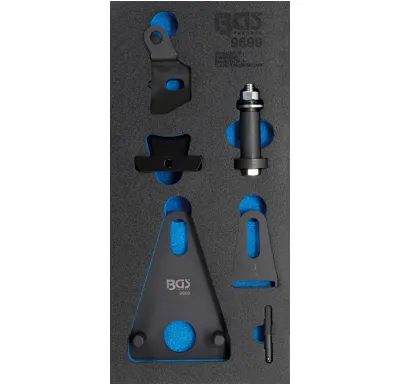 BGS Sada nástrojů pro blokování setrvačníku / řemenice pro klikový hřídel a pro řezání čelního