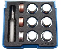BGS Sada na opravu závitů olejových van,  M17 x 1,5 ; 6 ks zátek