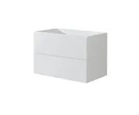 Aira desk, koupelnová skříňka, bílá, 2 zásuvky, 810x530x460 mm