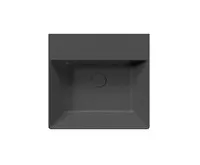 GSI KUBE X keramické umyvadlo 50x47cm, bez otvoru, černá mat (1)