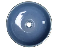 SAPHO PRIORI keramické umyvadlo na desku, Ø 41 cm, modrá/šedá (3)