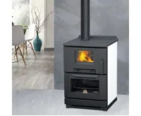 PLAMEN Sporák na tuhá paliva CALOREX 100 - bílý (4)