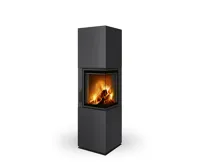 ROMOTOP Rohový designový krb s děleným sklem  HARMONY R HA Plech, levé ROMOTOP Rohový designový krb s děleným sklem  HARMONY R HA Plech, levé