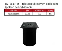 OSMA kanalizační šachta 315x3000 mm vícevtoková KG 160 poklop teleskopický plný - 12,5t (4)
