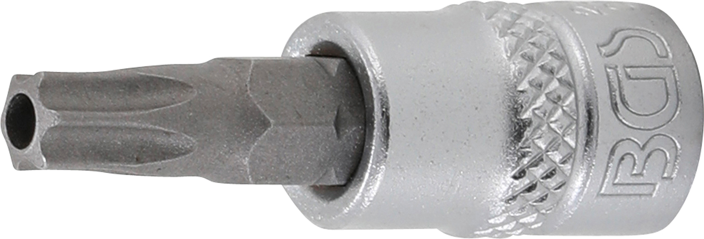 Bgs hlavice zástrčná 1/4" pro t-profil t 30, s vrtáním, zatíž. do 2 kg
