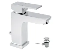 NOVASERVIS Umyvadlová baterie s výpustí EDGE chrom - 36001,0