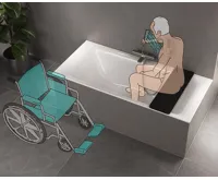 POLYSAN UNIVERSAL sedák na vanu, 80x25cm, černá (4)