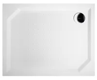 GELCO SARA sprchová vanička z litého mramoru, obdélník 100x80cm, bílá