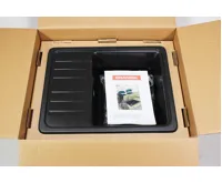 GRANISIL BAIRO 565.5 Granitový dřez s odkapem, černý (16)