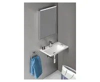 SAPHO ARANA umyvadlo rohové, litý mramor, 56x35cm, pravé, bílá (1)