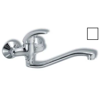 NOVASERVIS Dřezová umyvadlová baterie 100 mm Metalia 55 bílá-chrom - 55074,1