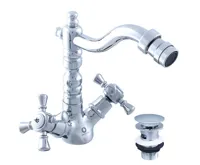 Vodovodní baterie bidetová MORAVA RETRO, Barva: chrom, Rozměr: 1/2''