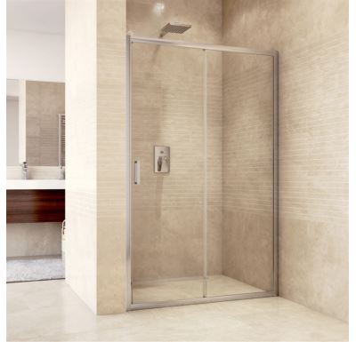 PROFI-RICH Mistica sprchové dveře 120x190 cm - chrom ALU, sklo Chinchilla