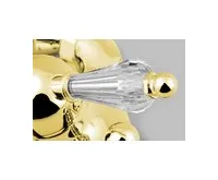 SAPHO KIRKÉ CRYSTAL nástěnná vanová baterie, páčka krystal, zlato (1)