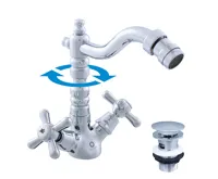 Vodovodní baterie bidetová MORAVA RETRO, Barva: zlato, Rozměr: 1/2''