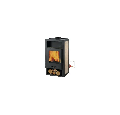 Haas+Sohn ADRIA II Krbová kamna s výměníkem 4,9kw - černá, béžová +  koš ZDARMA