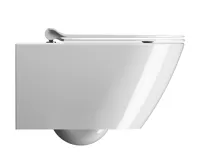 GSI KUBE X závěsná WC mísa, GeniusFlush, 36x55cm, bílá ExtraGlaze (4)
