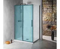 POLYSAN ALTIS BLACK boční stěna 800mm, čiré sklo, výška 2000mm, čiré sklo