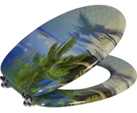 AQUALINE FUNNY WC sedátko s potiskem palma AQUALINE FUNNY WC sedátko s potiskem palma