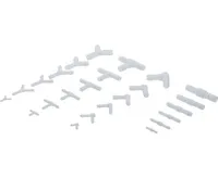 BGS Spojovací sortiment pro gumové hadičky, Polyoxymethylen, sada 100 dílů (2)