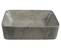 SAPHO DALMA keramické umyvadlo na desku, 48x38 cm, grigio (3)