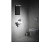 SAPHO PICCOLINO umývátko 30,8x17cm, litý mramor, baterie vpravo, bílá (7)