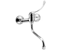 AQUALINE AQUALINE 35 nástěnná baterie, lékařská páka, ramínko S, 177mm, chrom