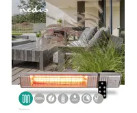 Ohřívač terasy | 2000 W | 9 Nastavení Teploty | Na zeď | IP65 | Hliník (1)
