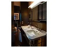 KERASAN WALDORF keramické dvojumyvadlo 150x55cm, 6 otvorů, bílá (1)