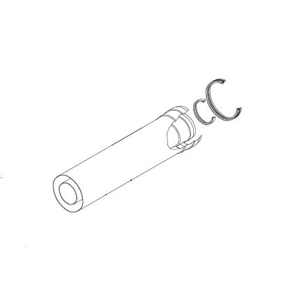 Bosch azb 606/1 prodloužení ø 80/125 - 2000mm