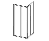 RAVAK sprchový kout RAPIER NRKRV2-90 satin+transparent (3)