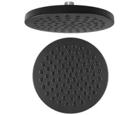 AQUALINE Hlavová sprcha, průměr 200mm, ABS/černá mat