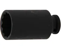 BGS Hlavice nástrčná 1/2" 33 mm, prodloužená, 12-ti hranná,tvrzená BGS Hlavice nástrčná 1/2" 33 mm, prodloužená, 12-ti hranná,tvrzená