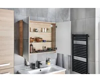 AQUALINE VEGA galerka, 80x70x18cm, dub platin (4)