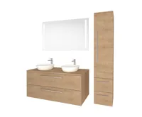 Umyvadlo na desku bez přepadu, 400x400x145 mm, kulaté, keramické (2)