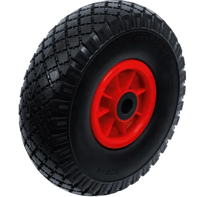 BGS Kolo pro skladištní/ruční vozík, PU, červené/černé, 260 mm